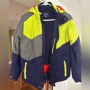 L.L. Bean Bright Yellow and Red Jacket